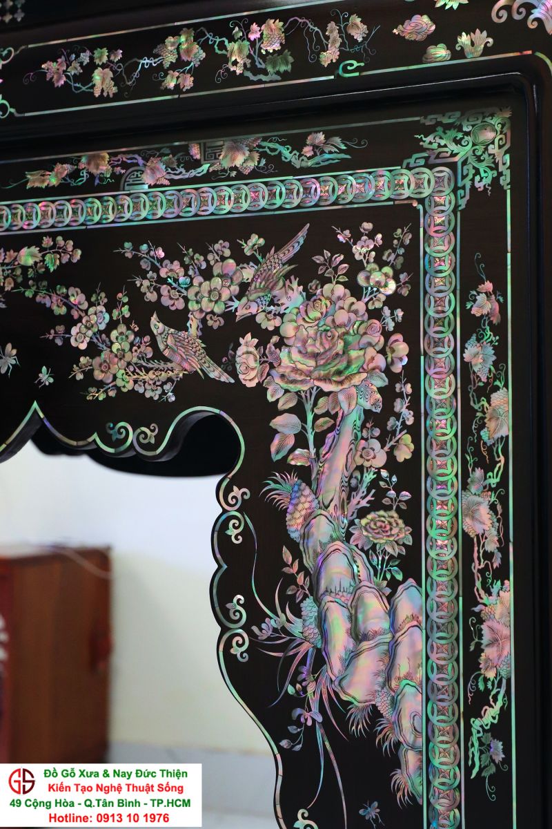 khích thước nghi thờ khảm ốc