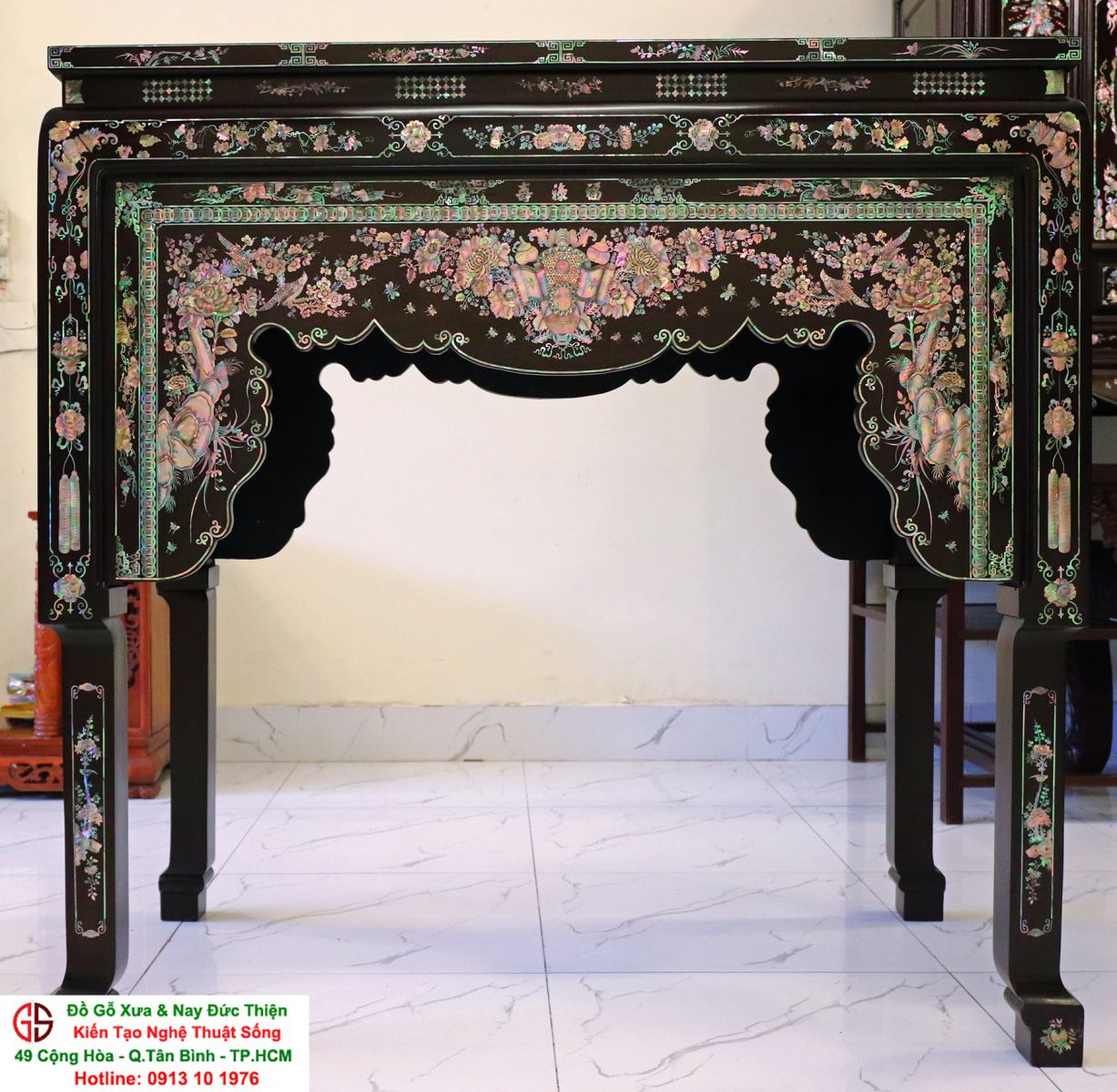 nghi thờ gỗ gị khảm ốc