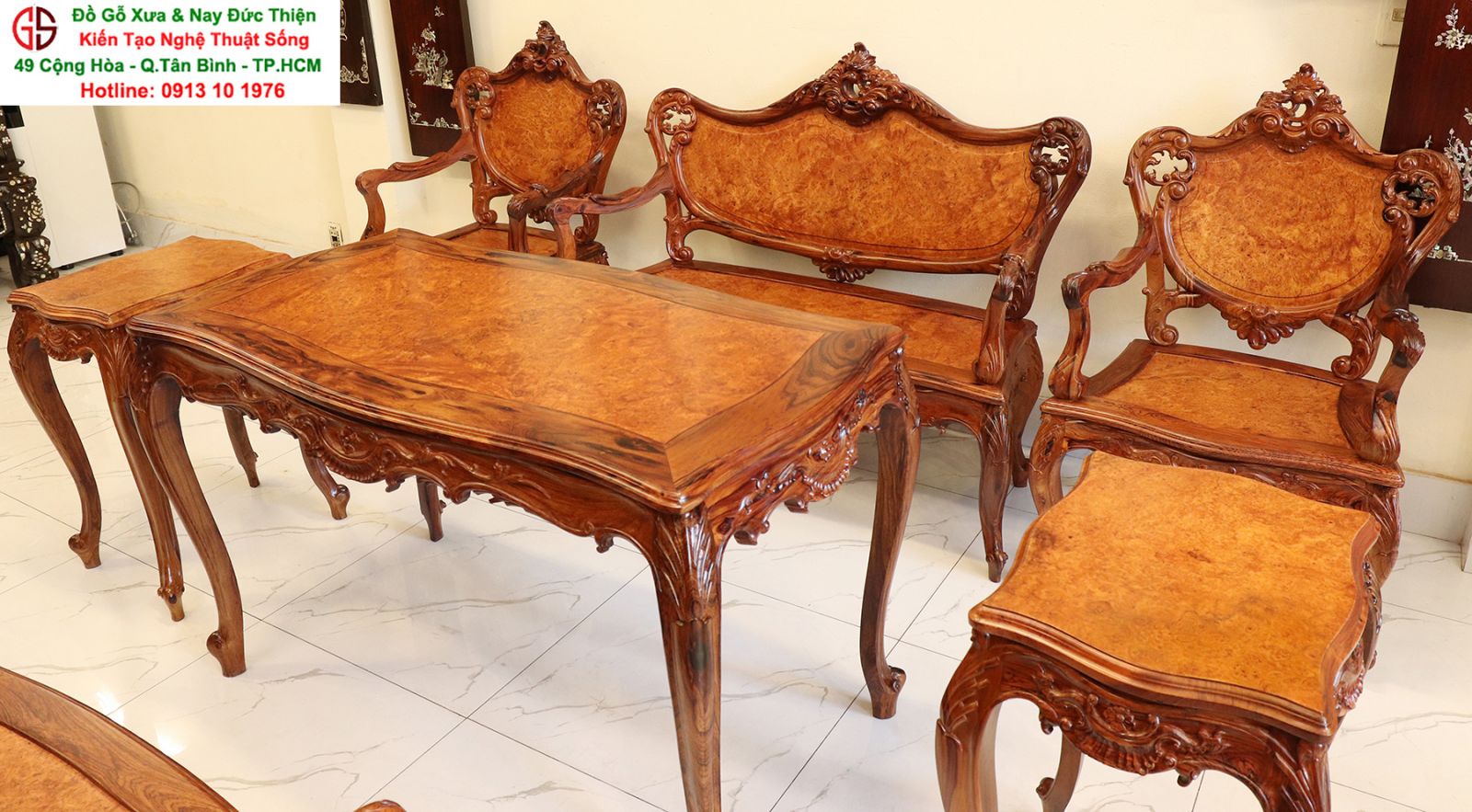 bàn ghế gỗ phòng khách