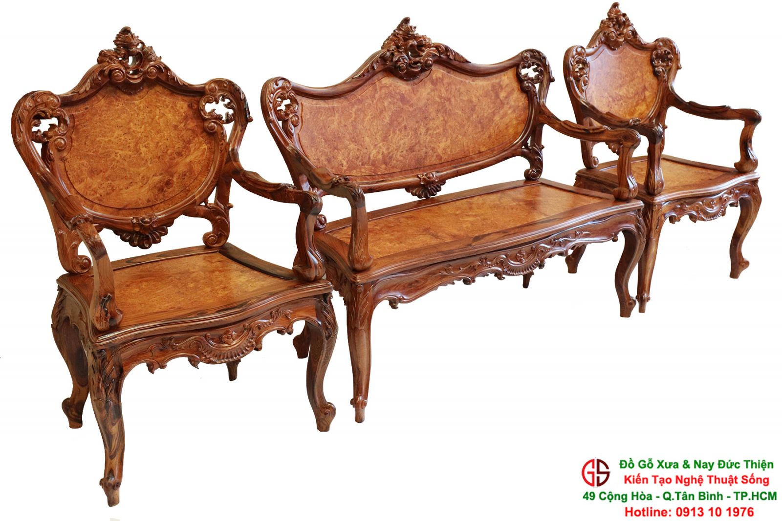 bộ ghế gỗ phòng khách