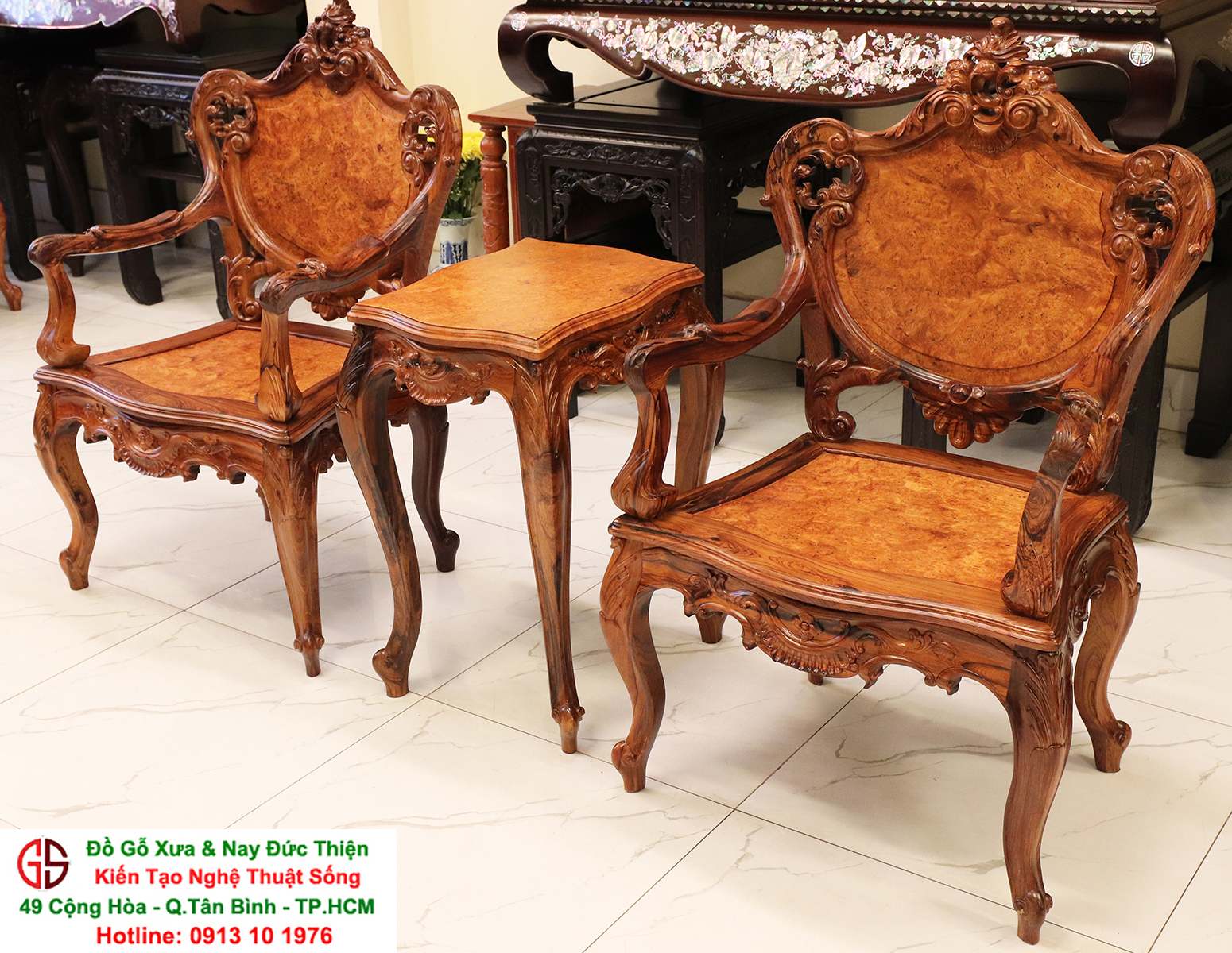 bộ ghế gỗ cẩm lai