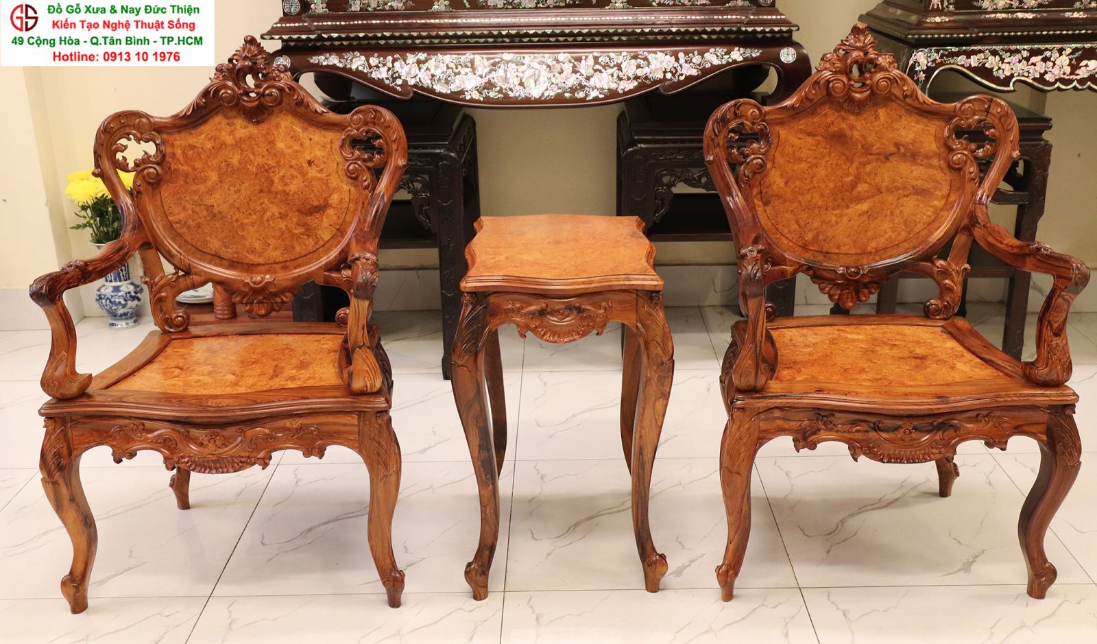 bộ bàn ghế gỗ cẩm