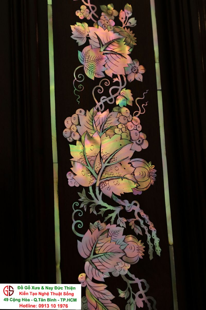 tủ thờ khảm ốc