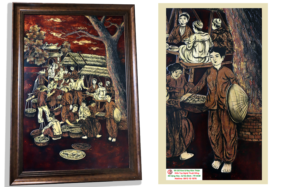 Tranh Chợ Quê