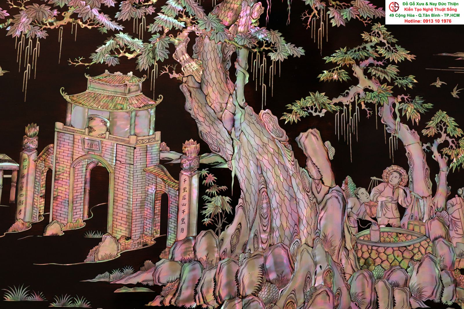 tranh khảm xà cừ