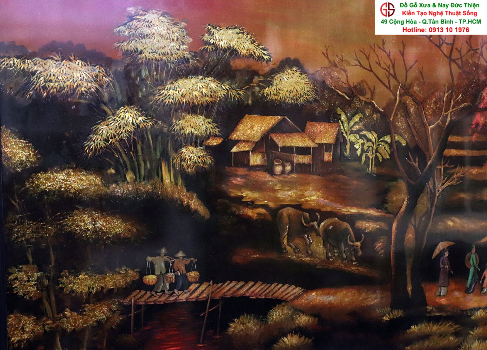 tranh sơn mài phong thủy