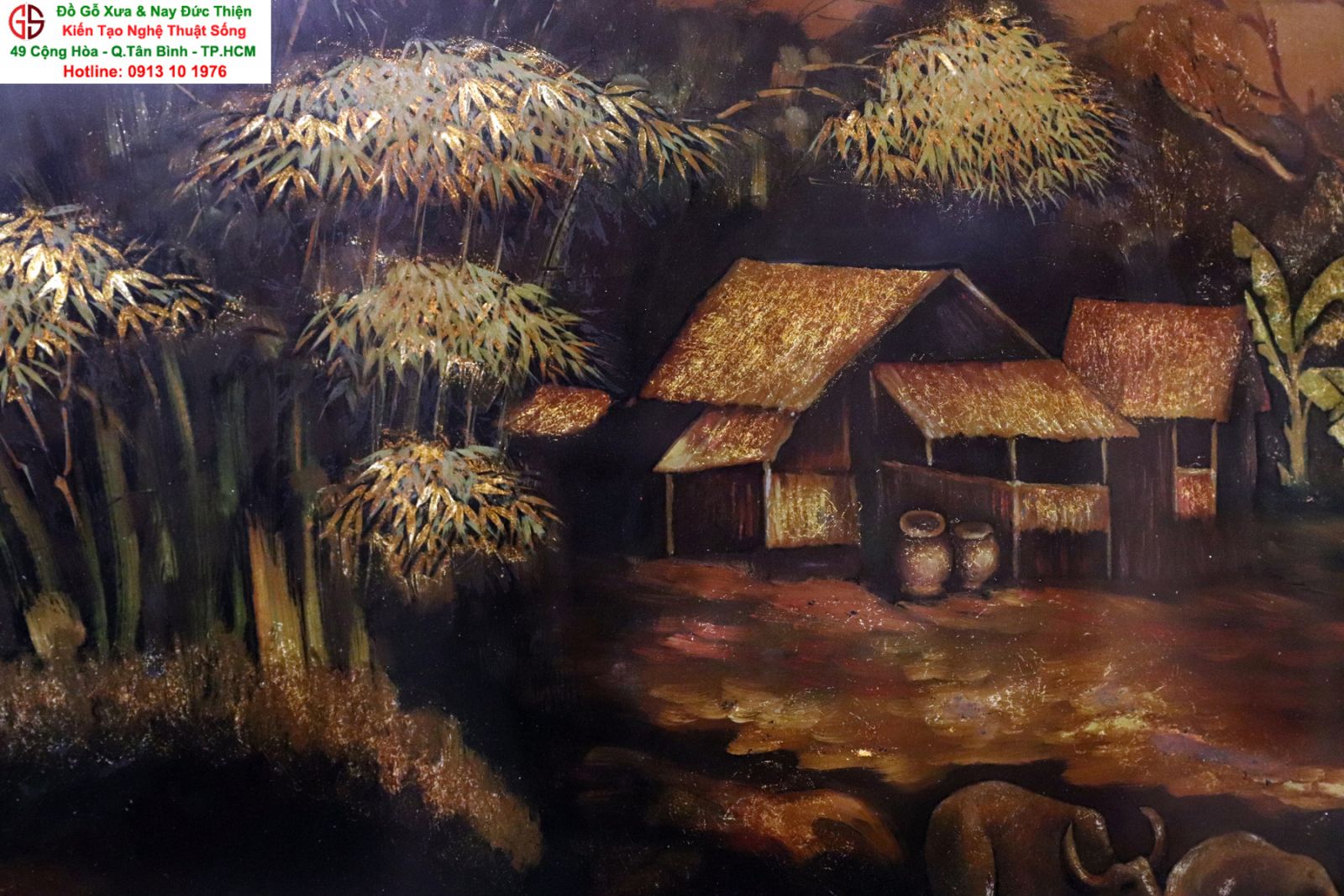 tranh tứ quý gỗ