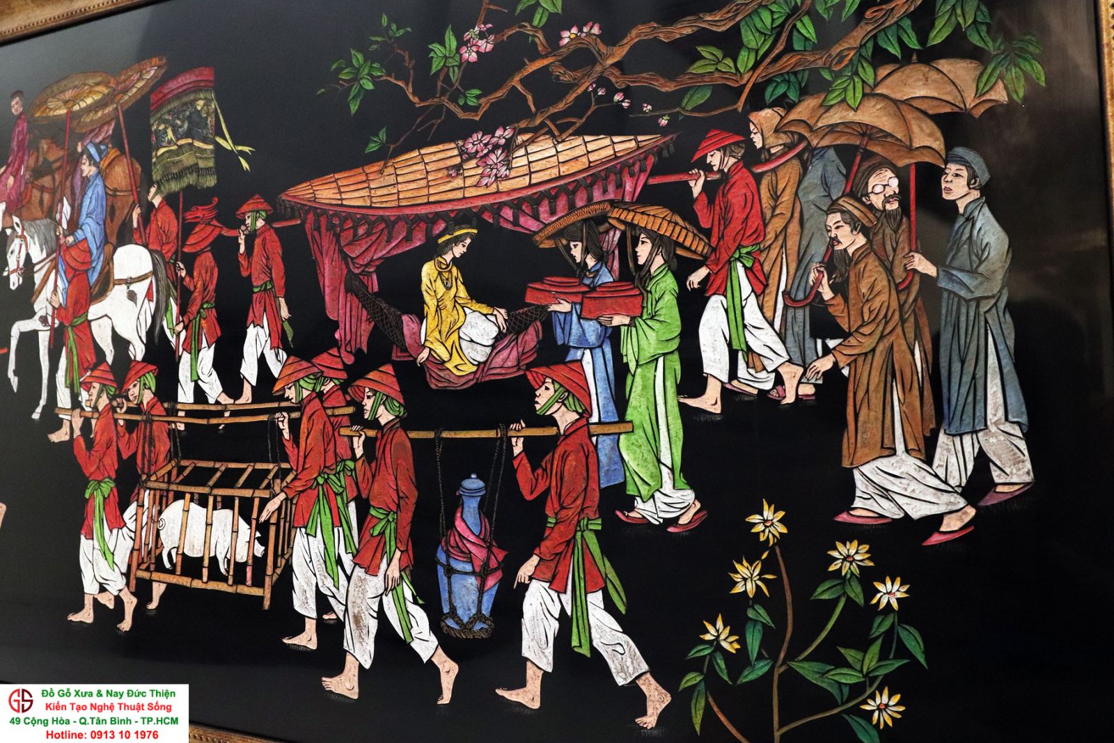 tranh sơn mài cổ