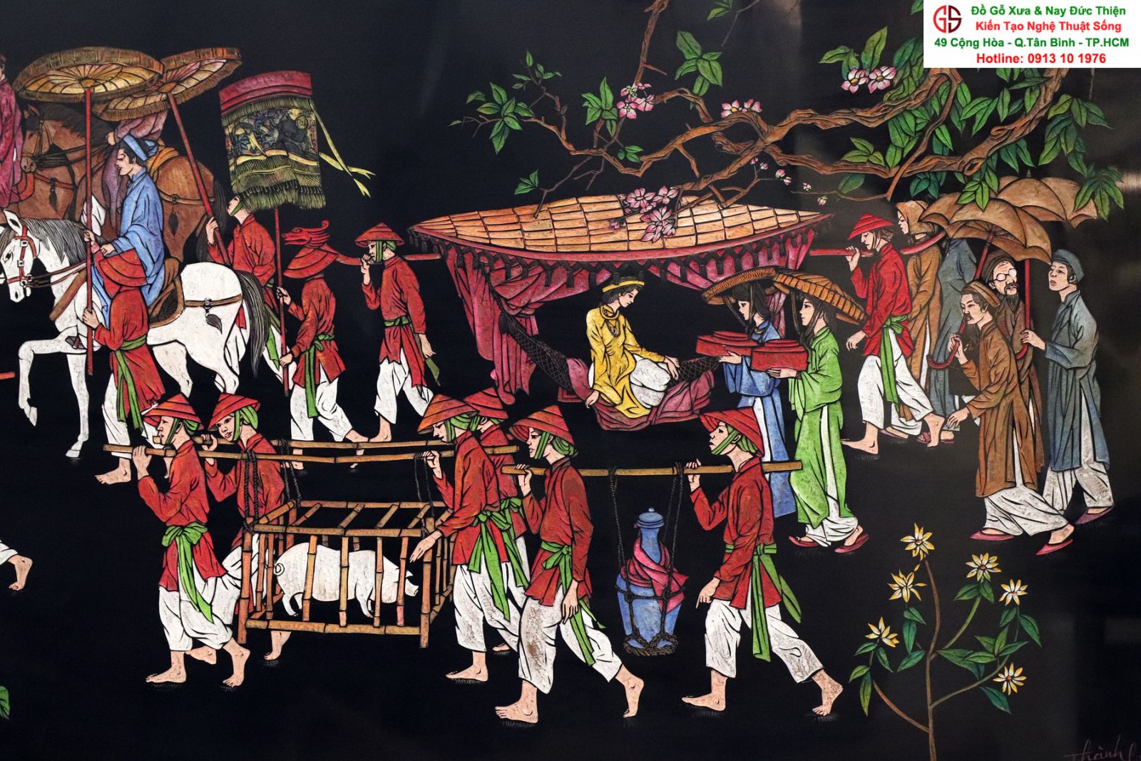 tranh sơn mài phong cảnh