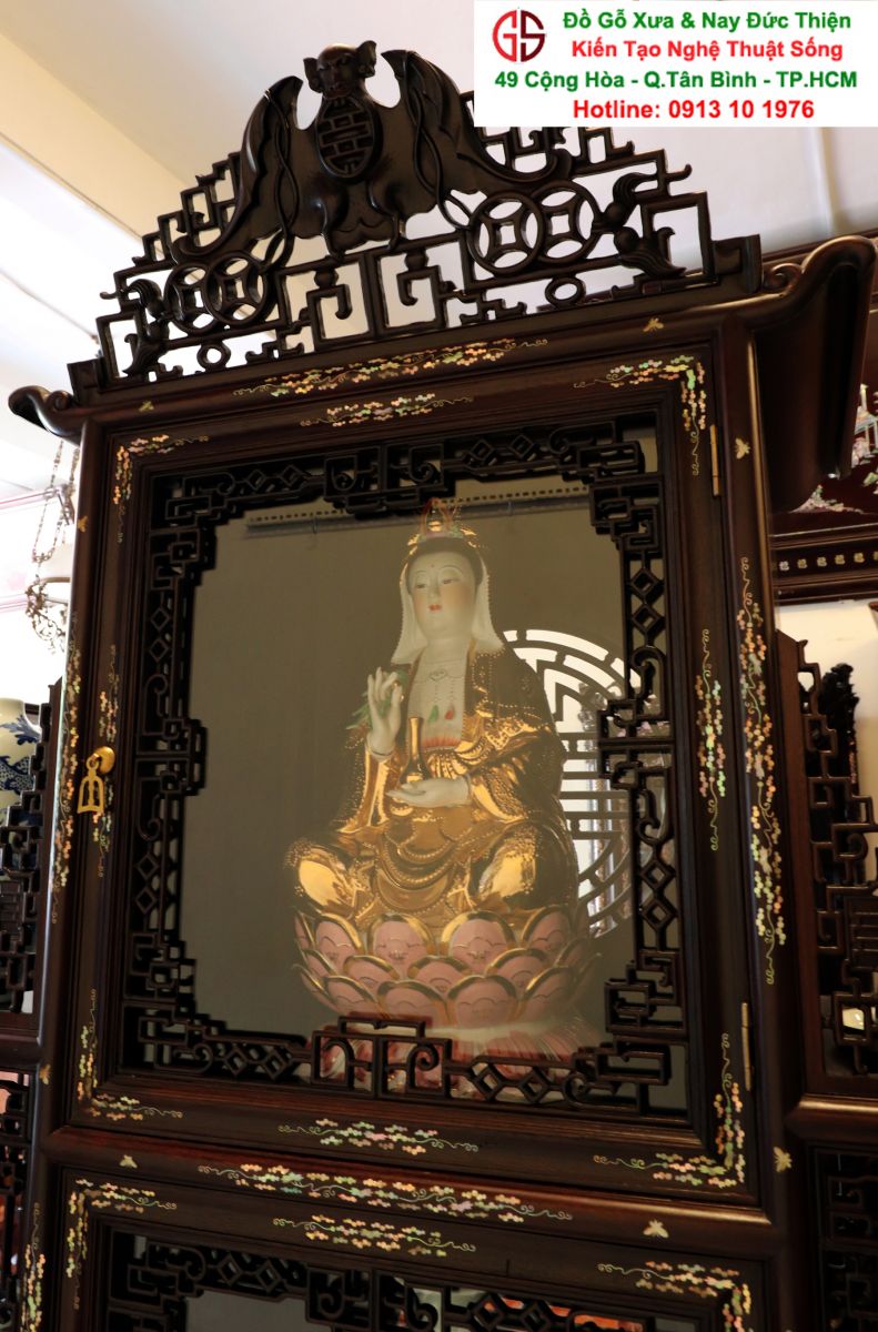 tủ bày đồ khảm ốc đẹp