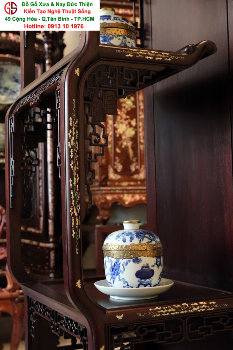 đồ gỗ trưng bày phòng khách