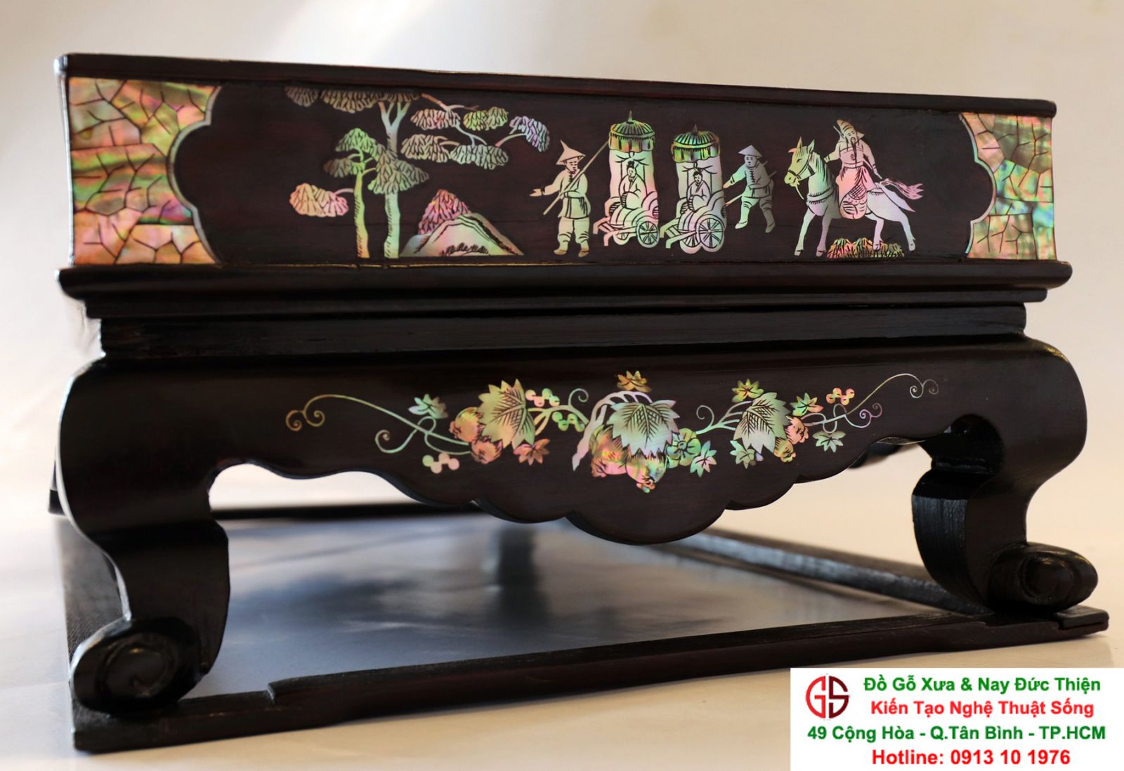 khay trà khảm ốc