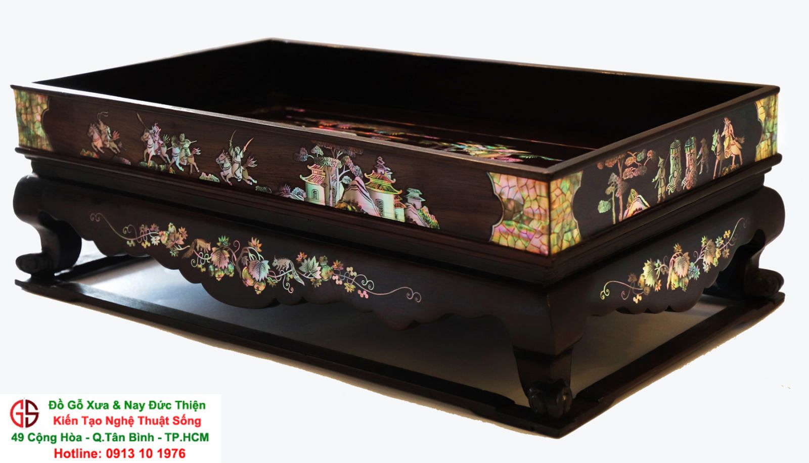khay trà rượu gỗ trắc